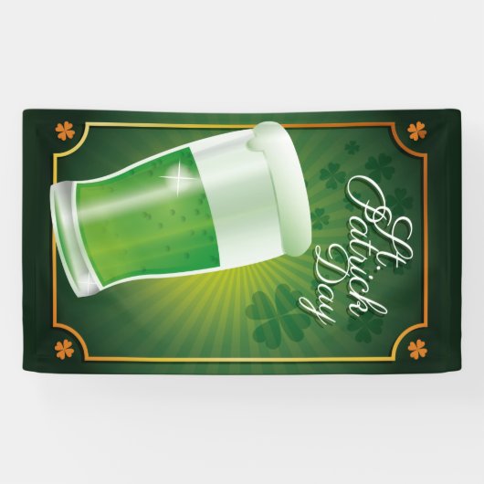 St. Patrick's Day-banner Spandoek (Horizontaal)