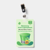 St. Patrick's Day Bar Badge (Voorzijde met clip)