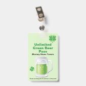 St. Patrick's Day Bar Badge (Achterkant met clip)