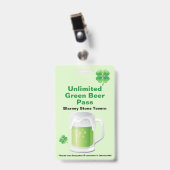 St. Patrick's Day Bar Badge (Voorzijde met clip)
