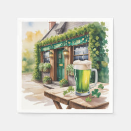 St Patrick's Day Bar Café Feest Servet