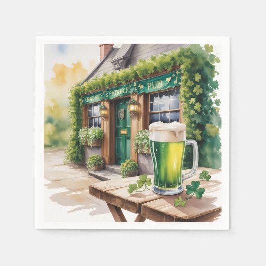 St Patrick's Day Bar Café Feest Servet (Voorkant)