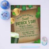 St Patrick's Day Bar-feebrochure Flyer (Enkel)