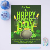 St. Patrick's Day Bar Party Event Flyer (Enkel)