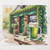 St. Patrick's Day Bar Pub Feest Bier Etiket (Enkel label)