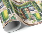 St. Patrick's Day Bar Pub Feest Cadeaupapier (Rol Hoek)