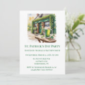 St. Patrick's Day Bar Pub Feest Kaart (Staand voorkant)