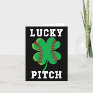 St Patricks Day Baseball Funny St Patrick's Baseba Kaart