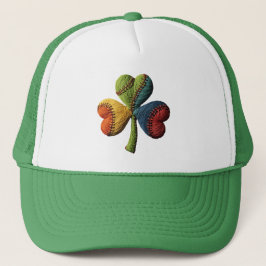 St. Patrick's Day Baseball Lucky Clover Yarn Art Trucker Pet