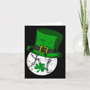 St Patricks Day Baseball Shamrock Saint Paddys Boy Kaart