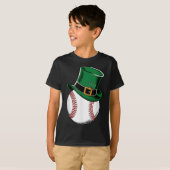 St Patricks Day Baseball Shamrock T-shirt (Voorkant volledig)