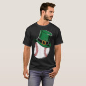 St Patricks Day Baseball Shamrock T-shirt (Voorkant volledig)
