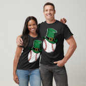 St Patricks Day Baseball Shamrock T-shirt (Unisex)