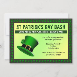 St Patrick's Day Bash Pet Uitnodiging