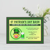 St Patrick's Day Bash Uitnodiging (Staand voorkant)