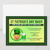St Patrick's Day Bash Uitnodiging (Voorkant / Achterkant)