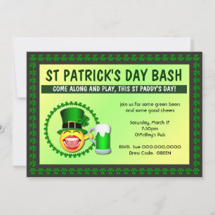 St Patrick's Day Bash Uitnodiging