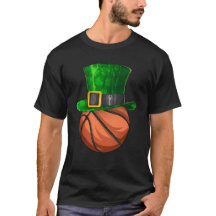 St Patrick's Day Basketbal Leprechaun Shamrock