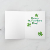 St. Patrick's Day Basset Kaart (Binnen)
