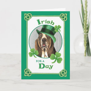St. Patrick's Day Basset Kaart