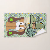 St. Patrick's Day Bathroom Towel Set Dog Bad Handdoek (Handdoek)