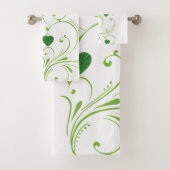 St. Patrick's Day Bathroom Towel sets Floral Bad Handdoek (Insitu)