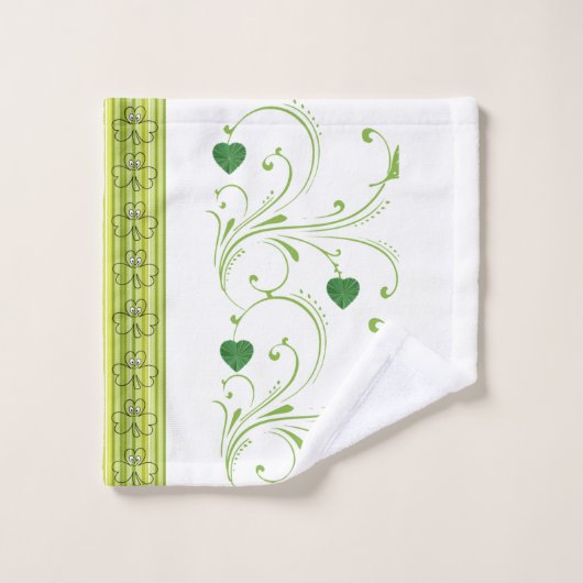 St. Patrick's Day Bathroom Towel sets Floral Bad Handdoek (Wasdoekje)