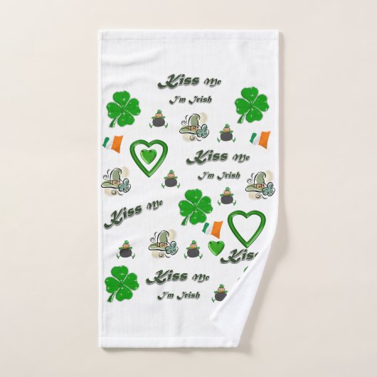 St. Patrick's Day Bathroom Towel sets Teddy Bear Bad Handdoek (Handdoek)