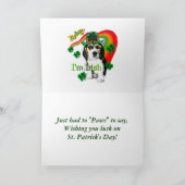 St. Patrick's Day Beagle Kaart (Binnen)