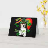St. Patrick's Day Beagle Kaart (Gele Bloem)