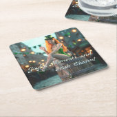 St Patrick's Day Beauty Zittend op een vat Kartonnen Onderzetters (Schuin)