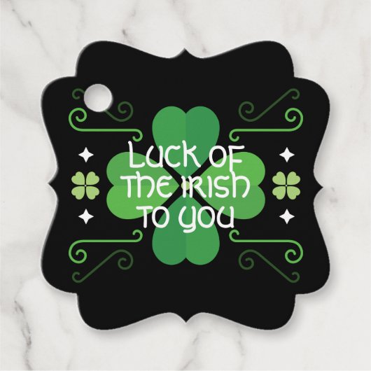 St. Patrick's Day Bedankjes Labels (Voorkant)