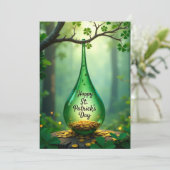 St. Patrick's Day Bedankkaart (Staand voorkant)