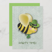 St. Patrick's Day BEE Uitnodiging (Voorkant / Achterkant)