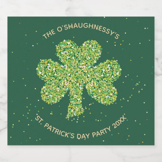 St. Patrick's Day Beer Bottle Labels - Customize Bier Etiket (Enkel label)