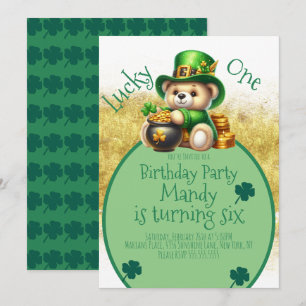 St.Patrick's Day Beer Cute Verjaardag Lucky One Kaart