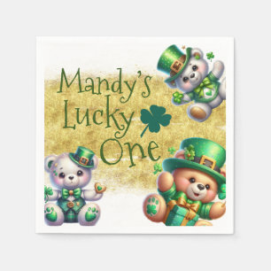 St.Patrick's Day Beer Cute Verjaardag Lucky One Servet