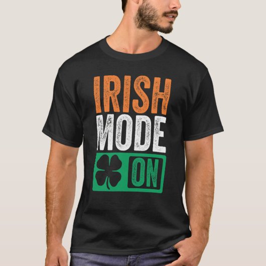 St Patrick's Day Beer Drinking Ireland Irish Mode T-shirt (Voorkant)