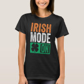 St Patrick's Day Beer Drinking Ireland Irish Mode  T-shirt (Voorkant)