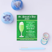 St. Patrick's Day Beer Event Invitation Flyer (Enkel)