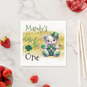 St.Patrick's Day Beer Faux Gold Verjaardag Lucky O Servet (Insitu)