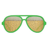 St Patricks Day Beer Goggles Aviator Zonnebril (Voorkant)