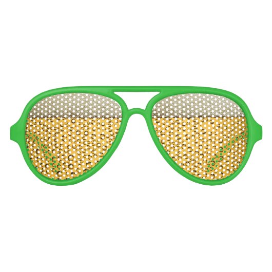 St Patricks Day Beer Goggles Aviator Zonnebril (Voorkant)