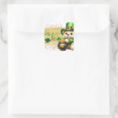St.Patrick's Day Beer Gold Verjaardag Lucky One Vierkante Sticker (Tas)
