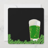 St. Patrick's Day Beer Invitation Kaart (Achterkant)