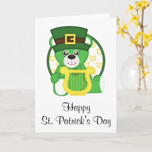 St. Patrick's Day Beer Kaart (Gele Bloem)