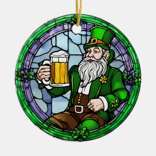 St Patricks Day Beer Keramisch Ornament (Voorkant)