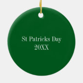 St Patricks Day Beer Keramisch Ornament (Achterkant)