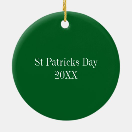 St Patricks Day Beer Keramisch Ornament (Achterkant)
