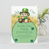 St.Patrick's Day Beer Leuke Verjaardag Lucky One Kaart (Staand voorkant)